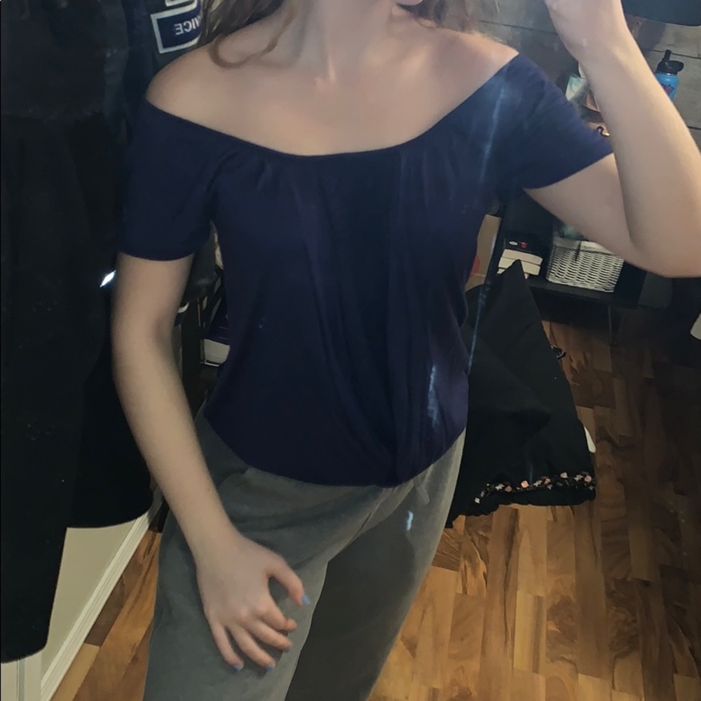 Off the shoulder shirt